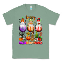 Sage Happy Hallothanksmas wine glasses and gnomes Classic Tee - texasbilliewilder