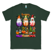 Sports Green Happy Hallothanksmas wine glasses and gnomes Classic Tee - texasbilliewilder