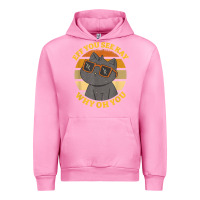 Fuchsia Pink funny retro sunset eff you see kay why oh you cat lovers t shirt Urban Hoodie - ArtChic