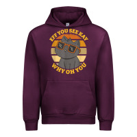 Mauve Wine funny retro sunset eff you see kay why oh you cat lovers t shirt Urban Hoodie - ArtChic