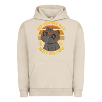 Pigment French Oak funny retro sunset eff you see kay why oh you cat lovers t shirt Urban Hoodie - ArtChic
