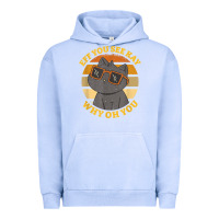 Pigment Grape Ice funny retro sunset eff you see kay why oh you cat lovers t shirt Urban Hoodie - ArtChic