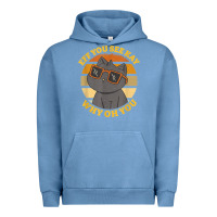 Pigment Pebble Blue funny retro sunset eff you see kay why oh you cat lovers t shirt Urban Hoodie - ArtChic