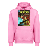 Fuchsia Pink The Rifleman Retro Western Urban Hoodie - ArtChic
