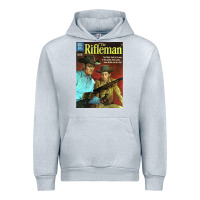 Heather Grey The Rifleman Retro Western Urban Hoodie - ArtChic
