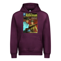 Mauve Wine The Rifleman Retro Western Urban Hoodie - ArtChic