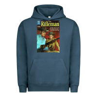 Pigment Midnight Navy The Rifleman Retro Western Urban Hoodie - ArtChic
