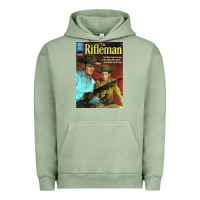 Pigment Oil Green The Rifleman Retro Western Urban Hoodie - ArtChic