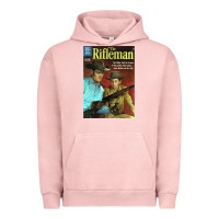 Pigment Salmon The Rifleman Retro Western Urban Hoodie - ArtChic