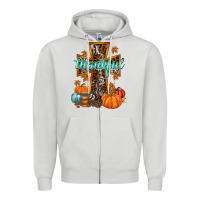 Thankful Cross Zipper Hoodie | Teevron