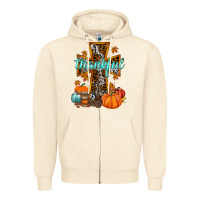 Sandshell thankful cross Zipper Hoodie - RacoonDesign