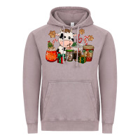 Vintage Zinc cow coffee cups christmas Vintage Hoodie - CowGirlArtShop