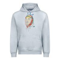 Heather Grey animated bobby lee tiger belly Urban Hoodie - ArtChic