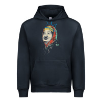 Navy animated bobby lee tiger belly Urban Hoodie - ArtChic