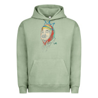 Pigment Oil Green animated bobby lee tiger belly Urban Hoodie - ArtChic