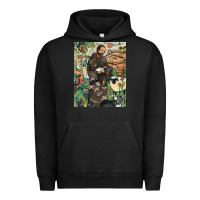 Pigment Black saint francis Urban Hoodie - ArtChic