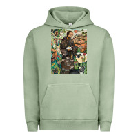 Pigment Oil Green saint francis Urban Hoodie - ArtChic