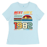 Baby Blue Best Wife Since 1982 Ladies Tee - Bettercallsaul