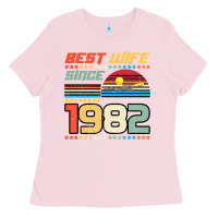 Bubblegum Pink Best Wife Since 1982 Ladies Tee - Bettercallsaul