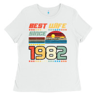 White Best Wife Since 1982 Ladies Tee - Bettercallsaul