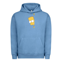 Pigment Pebble Blue simpsons Urban Hoodie - ArtChic