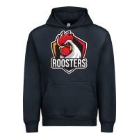 Navy rooster art Urban Hoodie - ArtChic
