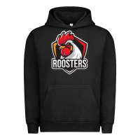 Pigment Black rooster art Urban Hoodie - ArtChic