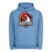 Pigment Pebble Blue rooster art Urban Hoodie - ArtChic