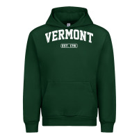 Forest Green vermont vintage state athletic style pullover hoodie Urban Hoodie - ArtChic
