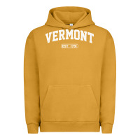 Pigment Peanut Butter vermont vintage state athletic style pullover hoodie Urban Hoodie - ArtChic