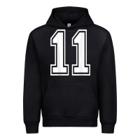 Black number 11 shirt sports player number back of shirt Urban Hoodie - ArtChic