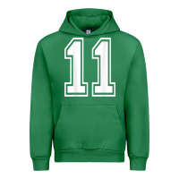 Emerald number 11 shirt sports player number back of shirt Urban Hoodie - ArtChic