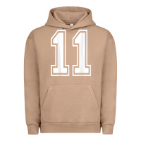 Pigment Burro number 11 shirt sports player number back of shirt Urban Hoodie - ArtChic