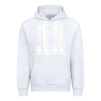 White number 11 shirt sports player number back of shirt Urban Hoodie - ArtChic