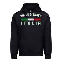 Black valle d'aosta italia italy region typography design Urban Hoodie - ArtChic