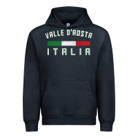 Navy valle d'aosta italia italy region typography design Urban Hoodie - ArtChic