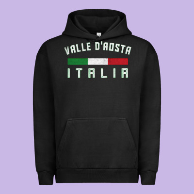Valle D'aosta Italia Italy Region Typography Design Urban Hoodie Designed By Artchic
