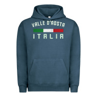 Pigment Midnight Navy valle d'aosta italia italy region typography design Urban Hoodie - ArtChic