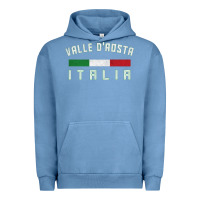 Pigment Pebble Blue valle d'aosta italia italy region typography design Urban Hoodie - ArtChic