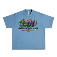 Pebble Blue cdl mardi gras Urban Heavy Tee - CowGirlArtShop