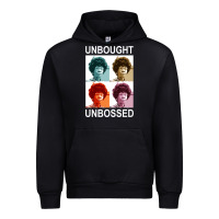 Black unbought unbossed shirley chisholm retro vintage gift long sleeve t sh Urban Hoodie - ArtChic
