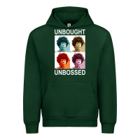 Forest Green unbought unbossed shirley chisholm retro vintage gift long sleeve t sh Urban Hoodie - ArtChic