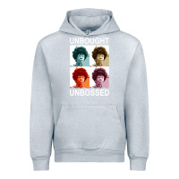 Heather Grey unbought unbossed shirley chisholm retro vintage gift long sleeve t sh Urban Hoodie - ArtChic