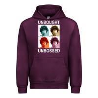 Mauve Wine unbought unbossed shirley chisholm retro vintage gift long sleeve t sh Urban Hoodie - ArtChic