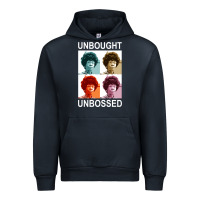 Navy unbought unbossed shirley chisholm retro vintage gift long sleeve t sh Urban Hoodie - ArtChic
