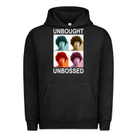 Pigment Black unbought unbossed shirley chisholm retro vintage gift long sleeve t sh Urban Hoodie - ArtChic