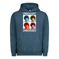 Pigment Midnight Navy unbought unbossed shirley chisholm retro vintage gift long sleeve t sh Urban Hoodie - ArtChic