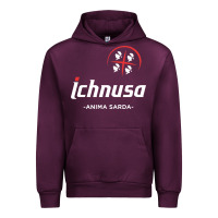 Mauve Wine ichnusa Urban Hoodie - ArtChic