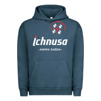 Pigment Midnight Navy ichnusa Urban Hoodie - ArtChic