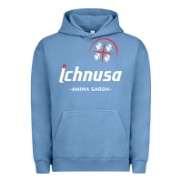 Pigment Pebble Blue ichnusa Urban Hoodie - ArtChic